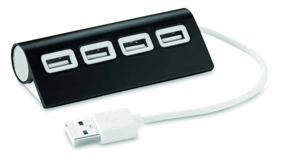 Logotrade biznesa dāvanas foto: 4 portu USB centrmezgls