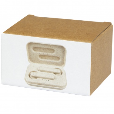 Лого трейд pекламные подарки фото: Nantai пшеничная солома, наушники True Wireless