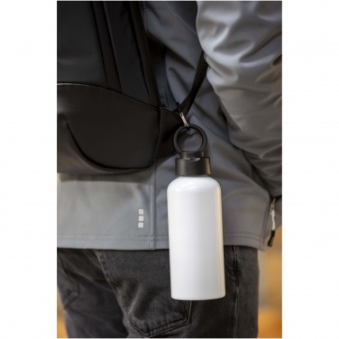 Лого трейд бизнес-подарки фото: Trinity бутылка для воды из переработанного алюминия, сертифицированного согласно RCS, объемом 600 мл, с крышкой из переработ