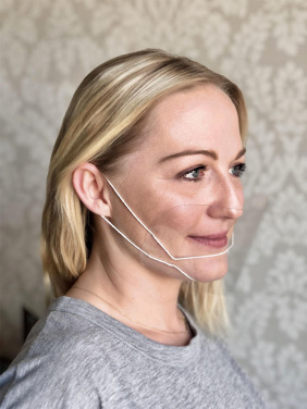 Логотрейд pекламные cувениры картинка: ATENA прозрачная защитная маска для рта и носа 1461162