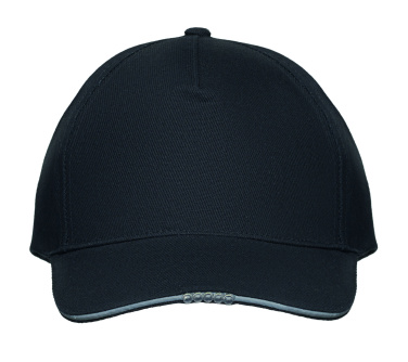 Лого трейд pекламные подарки фото: 5 panel LED cotton cap 220gr/m²