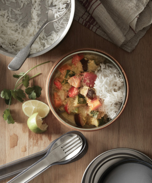 Лого трейд pекламные cувениры фото: Стеклянная миска для обеда Black+Blum 750 мл