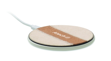 Логотрейд бизнес-подарки картинка: Cork wireless charger 15W