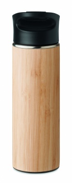 Logotrade kampanjprodukter bild: Termoflaska med bambu 450ml