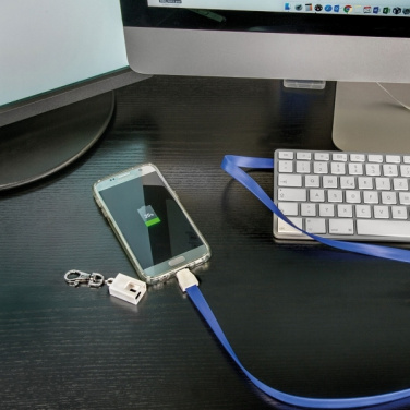 Logotrade profilreklam bild: Lanyard med usb-kabel LE PORT