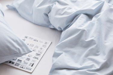 Logotrade profilreklam bild: VINGA Montgomery bäddset premium cotton, 4 delar