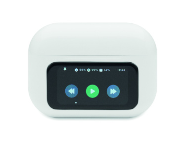 Logotrade kampanjprodukter bild: TWS hörlurarar återvunnen ABS