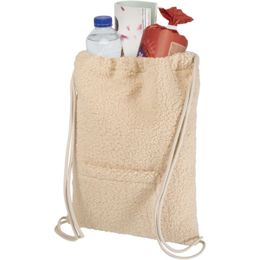 Logotrade profilreklam bild: Bear ryggsäck med dragsko av GRS-certifierat återvunnet sherpa-material, 9 l