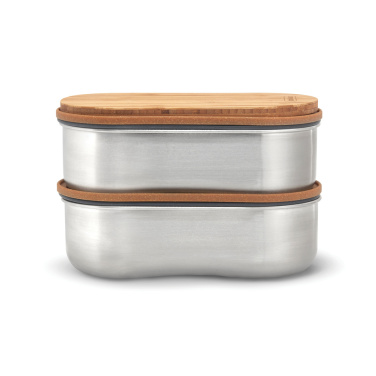 Logotrade profilprodukter bild: Black+Blum Dubbel Rostfri Bento-låda